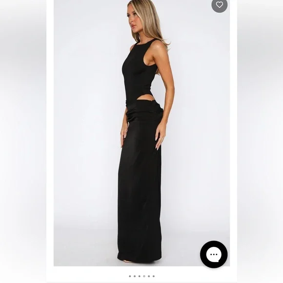 White Fox Boutique Black Maxi Dress - Picture 3 of 4